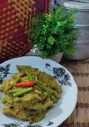 Gambar Rendang Ayam Bersama Kacang Panjang