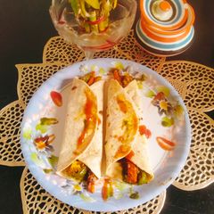 A picture of Creamy Paneer Kathi roll 😋😋.