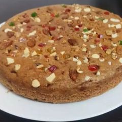 Wheat flour, dry fruits cake A picture of Wheat flour, dry fruits cake.