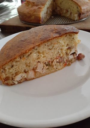 Una foto de Tarta de pollo sin masa