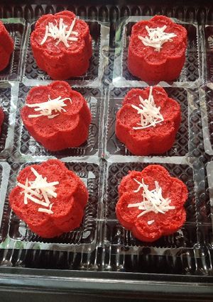 Foto resep Bolu mini red velvet ekonomis