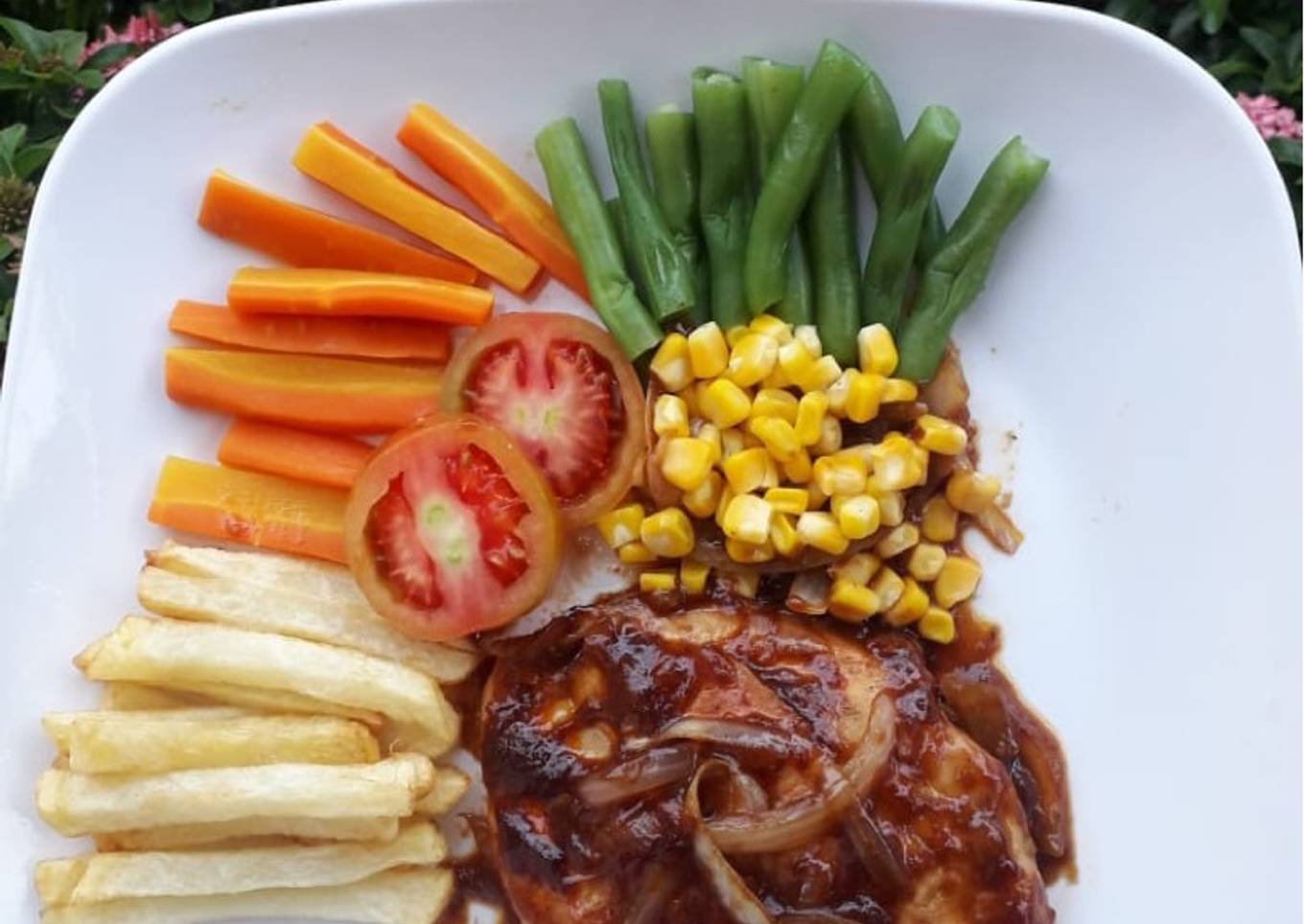 Steak Ayam Lada Hitam