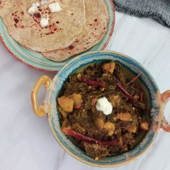 Spinach Bhurji (Palak Aloo Bhurji) A picture of Spinach Bhurji (Palak Aloo Bhurji).