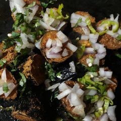 A picture of Eggplant fry 🍆🍆🍆.