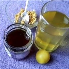A picture of Fenugreek detox water.