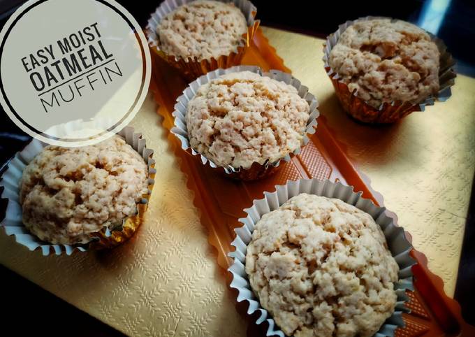 Easy Moist Oatmeal Muffin