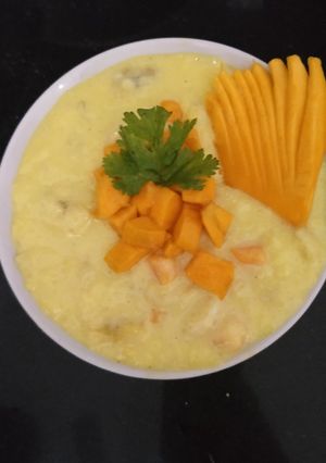 A picture of Mango custard.