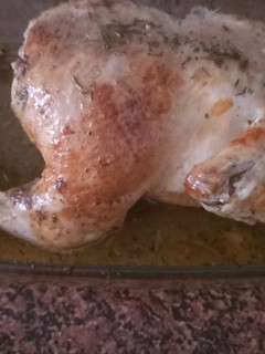 Una foto de Pollo entero asado