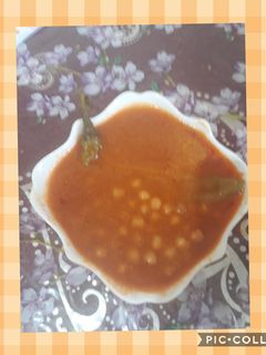 صورة لوصفة مرقة حمص