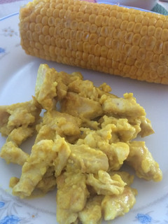 Una foto de Pollo al curry