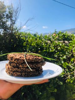Foto de Hambúrguer de feijão preto e quinoa