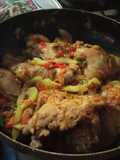 Pollo guisado con calabacín