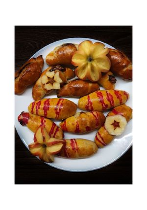 Csokitöltelékes kifli 🍫🥐💕 recept fotója