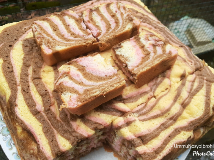 Resep Bolu zebra putih telur Menu Enak Dan Mudah Dibuat