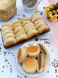 Foto resep 61. PIA BASAH / ROTI GEPENG ISI KACANG HIJAU DURIAN (Teflon)