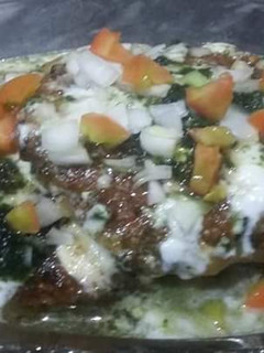 A picture of Aloo tiki chat.