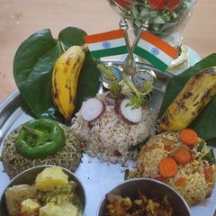 #TC#Cook pad India#Tri colour rice,subji A picture of #TC#Cook pad India#Tri colour rice,subji.
