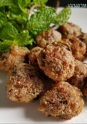 รูปของ ลาบหมูทอด (เมนูอาหารลูก 1 ขวบขึ้นไป)