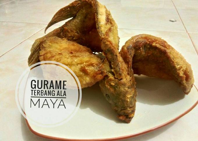 Resep Gurame terbang a. k. a gurame goreng tepung, Lezat Sekali