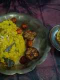 Grandma's khichdi and tasty fry