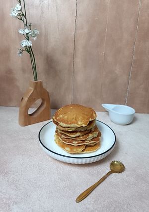 Foto resep Eggless butter milk pancakes