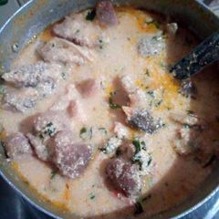 A picture of Okro egusi pepper soup🍲.