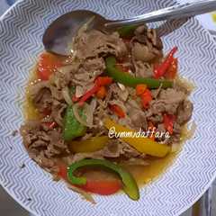 Resep sehat dan simpel : tumis daging paprika রেসিপির প্রধান ছবি