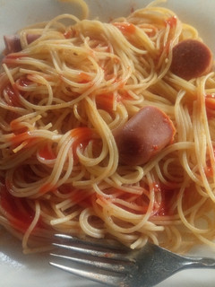 A picture of Sausage spaghetti.