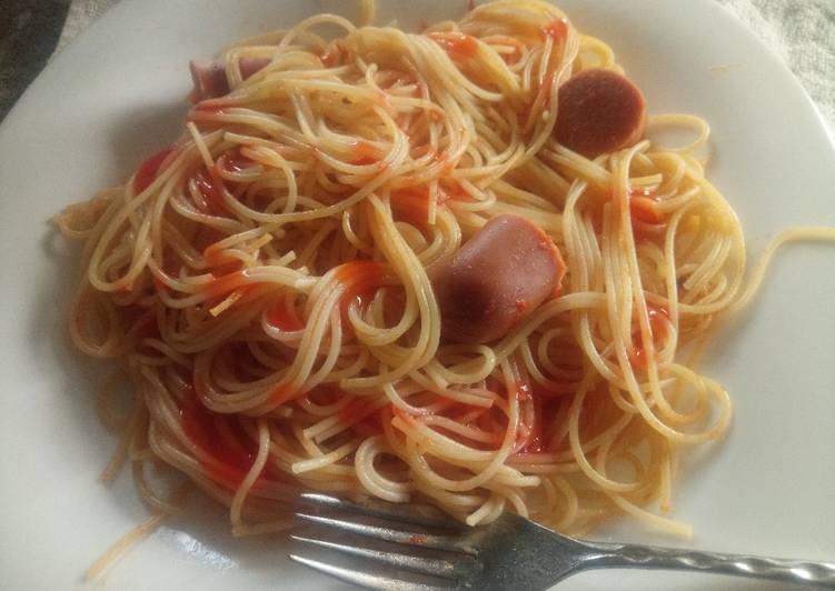 Simple Way to Make Favorite Sausage spaghetti