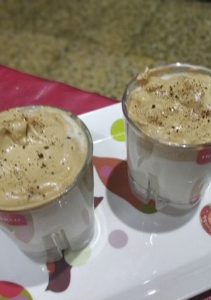 A picture of Dalgona coffee.