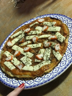 Una foto de Pizza rápida en sartén 🍕