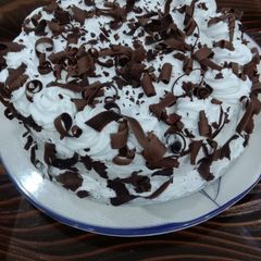 A picture of Chocolate vanilla cake.