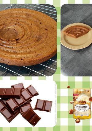 Une photo de Moelleux chocolat noisettes