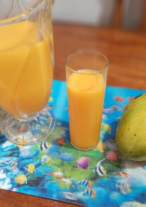 Una foto de Jugo de mango al momento