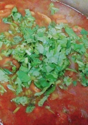 A picture of Rajma curry.
