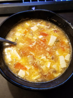 A picture of Tomato Tofu Soup.