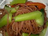 Bún gạo lức xào chay