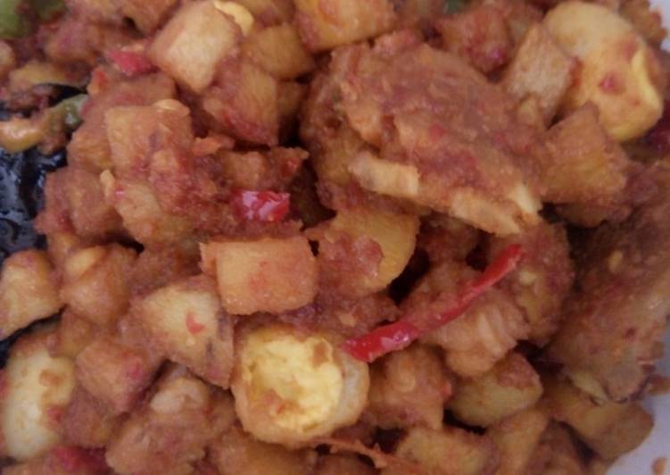 Sambal kentang dan tempe
