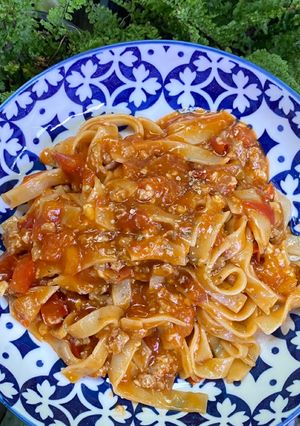 รูปของ Fettuccineมะเขือเทศชีส