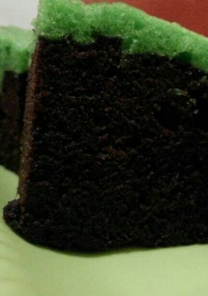 Foto resep Brownies kukus coklat sarikaya pandan