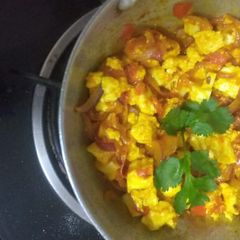 A picture of Quick paneer sabzi.