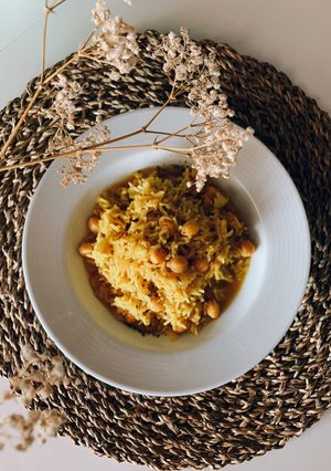 Foto principal de Arroz con garbanzos al curry