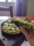 Tarta de brócoli, con base de coco y lino - Sin TACC-