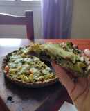 Tarta de brócoli, con base de coco y lino - Sin TACC-