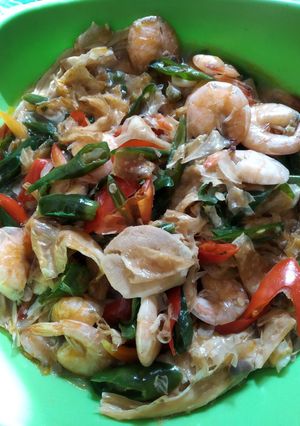 Foto resep Tauco Udang Kembang Tahu