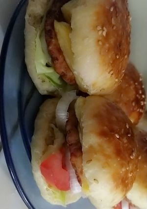 صورة لوصفة همبرغر منزلي