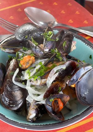 Una foto de Mejillones a la crema