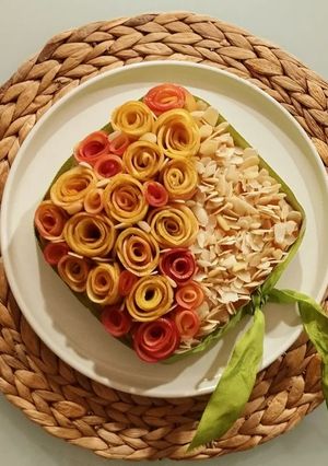 Foto di Torta di mandorle con le mele, cottura airfryer 🌷