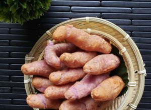 Hình của món Bánh khoai mỡ chiên.