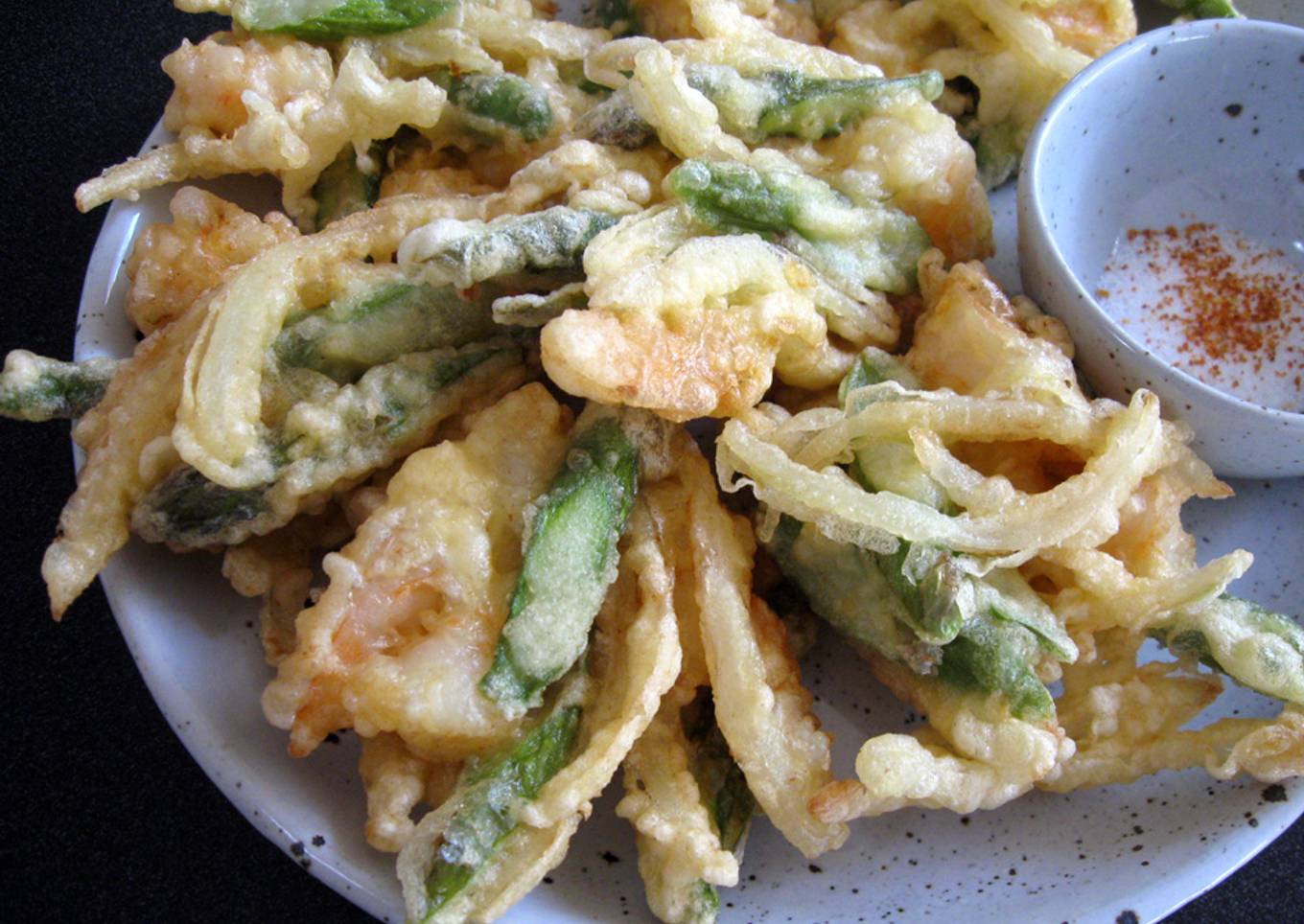 Prawn, Asparagus & Onion ‘Kakiage’ Tempura
